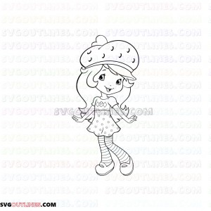 Strawberry Shortcake 2 Berry Bitty Adventures outline svg dxf eps pdf png