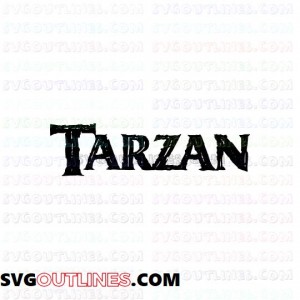 Tarzan logo outline svg dxf eps pdf png