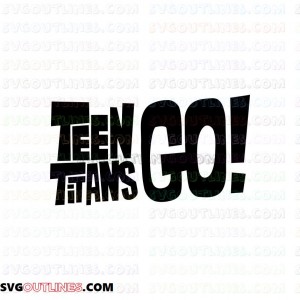 Teen Titans Go Logo outline svg dxf eps pdf png