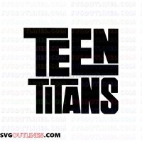 Teen Titans Logo outline svg dxf eps pdf png