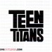 Teen Titans Logo outline svg dxf eps pdf png