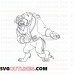 The Beast 1 Beauty and the Beast outline svg dxf eps pdf png