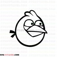 The Blues 2 Angry Bird outline svg dxf eps pdf png