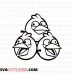 The Blues Jay, Jake, and Jim Angry Bird outline svg dxf eps pdf png