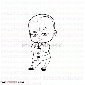 The Boss Baby outline svg dxf eps pdf png