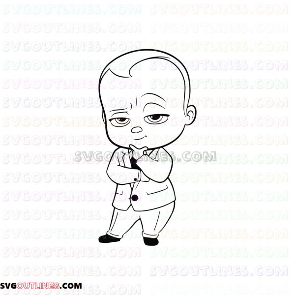 Download The Boss Baby Outline Svg Dxf Eps Pdf Png