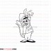 Timothy Mouse Say Hi Dumbo outline svg dxf eps pdf png