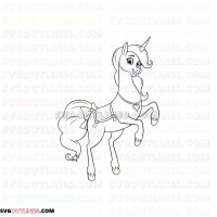 Trinket Nella the Princess outline svg dxf eps pdf png