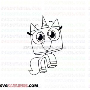 Unikitty 2 outline svg dxf eps pdf png