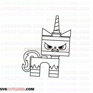 Unikitty Angry outline svg dxf eps pdf png