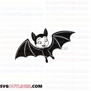 Vampirina Bat Flaying outline svg dxf eps pdf png