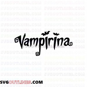 Vampirina logo outline svg dxf eps pdf png