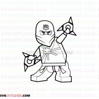 Zane Lego Ninjago outline svg dxf eps pdf png