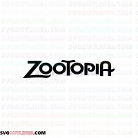 Zootopia logo outline svg dxf eps pdf png