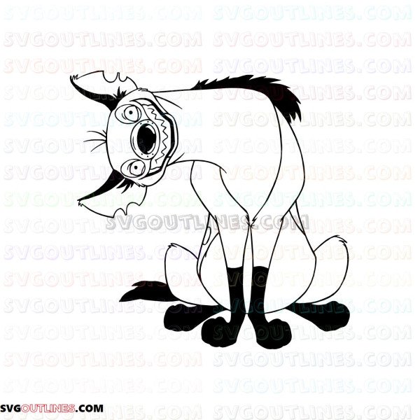 banzai The Lion King 11 outline svg dxf eps pdf png