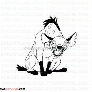 banzai The Lion King 13 outline svg dxf eps pdf png
