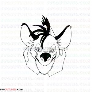 banzai The Lion King 14 outline svg dxf eps pdf png
