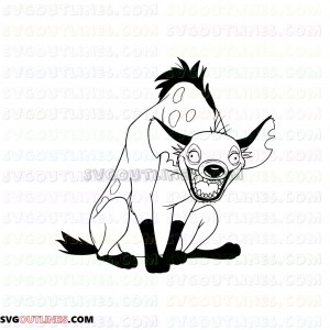 banzai The Lion King 15 outline svg dxf eps pdf png