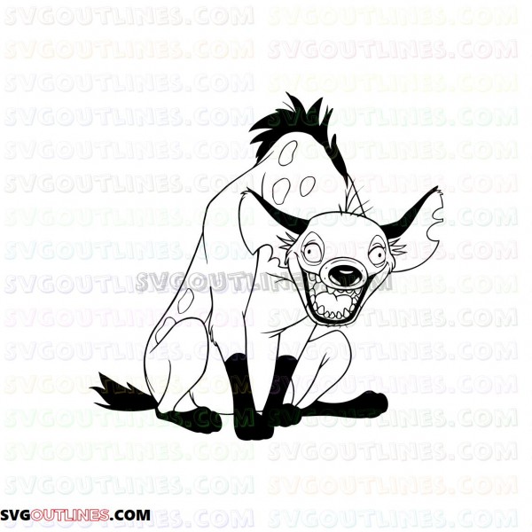 Download Banzai The Lion King 15 Outline Svg Dxf Eps Pdf Png