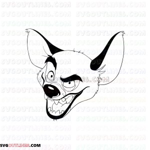 banzai The Lion King 2 outline svg dxf eps pdf png
