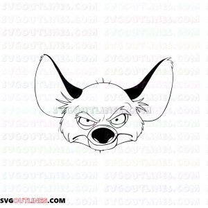banzai The Lion King 3 outline svg dxf eps pdf png