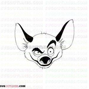 banzai The Lion King 4 outline svg dxf eps pdf png