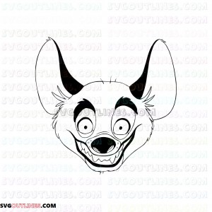banzai The Lion King 5 outline svg dxf eps pdf png