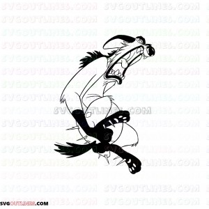 banzai The Lion King 6 outline svg dxf eps pdf png