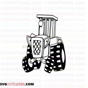 bob the builder tractor outline svg dxf eps pdf png