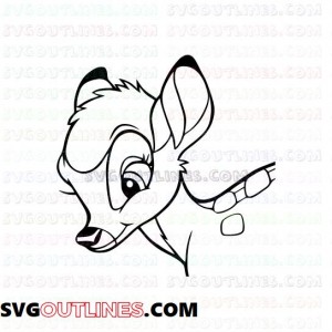 clipbambiface2 outline svg dxf eps pdf png