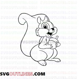 clipchipmunk2 outline svg dxf eps pdf png