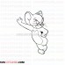 jerry 3 Tom and Jerry outline svg dxf eps pdf png