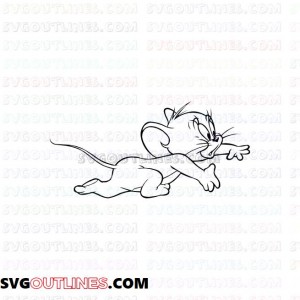 jerry 4 Tom and Jerry outline svg dxf eps pdf png