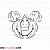 mickey pumpkin 2 outline svg dxf eps pdf png