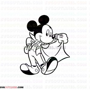 mickey vampire 2 outline svg dxf eps pdf png