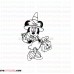 minnie Halloween witch outline svg dxf eps pdf png