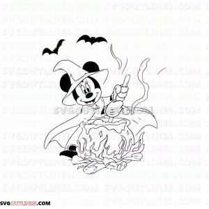 minnie cauldron outline svg dxf eps pdf png