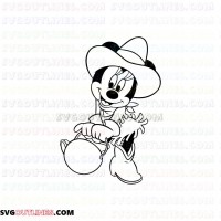 minnie halloween 2 outline svg dxf eps pdf png