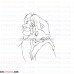 mufasa and Nala the lion king 2 outline svg dxf eps pdf png