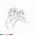mufasa and baby simba the lion king 3 outline svg dxf eps pdf png