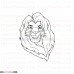 mufasa the lion king 2 outline svg dxf eps pdf png