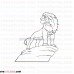 mufasa the lion king 3 outline svg dxf eps pdf png