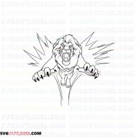 mufasa the lion king 7 outline svg dxf eps pdf png