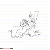 mufasa the lion king 9 outline svg dxf eps pdf png