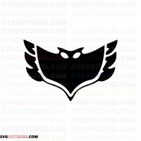 pj masks Owlette PJ Masks outline svg dxf eps pdf png