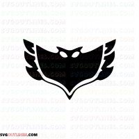 pj masks Owlette PJ Masks outline svg dxf eps pdf png