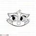 puppy dog pals Hissy Face outline svg dxf eps pdf png