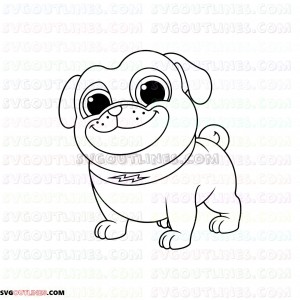 puppy dog pals bingo outline svg dxf eps pdf png