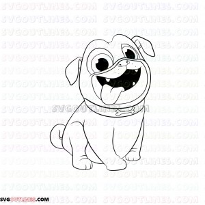 puppy dog pals rolly outline svg dxf eps pdf png